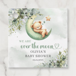 Waterverf eucalyptus genderneutraal bedankjes labels
