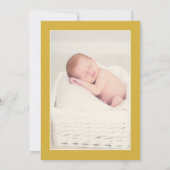 Waterverf Eucalyptus Geometric Baptism Foto Kaart (Achterkant)