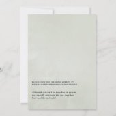 Waterverf Eucalyptus Geometric Virtual Wedding Kaart (Achterkant)