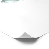 Waterverf Eucalyptus Geometric Weddenschap Welkom Poster (Hoek)