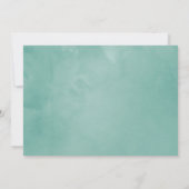 Waterverf Eucalyptus Geometric Wedding Uitnodiging (Achterkant)