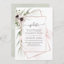 Waterverf Eucalyptus Geometric Wedding Update