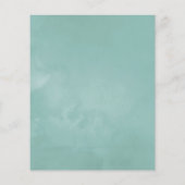 Waterverf Eucalyptus Geometrisch Baby shower Flyer (Achterkant)