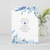 Waterverf Eucalyptus Geometrisch Vrijgezellenfeest Kaart (Staand voorkant)