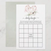 Waterverf Eucalyptus Geometrische Baby Shower Bing (Voorkant / Achterkant)