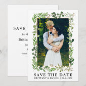 Waterverf Eucalyptus Gold bewaart de Kaart Datum (Voorkant / Achterkant)