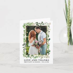 Waterverf Eucalyptus Gold Love Bedankt Note