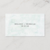 Waterverf Eucalyptus + Gold RSVP trouwwebsite Informatiekaartje (Achterkant)