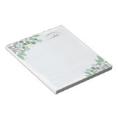 Waterverf Eucalyptus Gold-Stippen Notitieblok (Schuin)