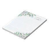 Waterverf Eucalyptus Gold-Stippen Notitieblok (Linkerzijde)