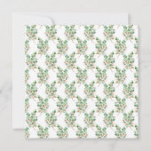 Waterverf Eucalyptus gouden glitters Bruidsdouche Kaart (Achterkant)