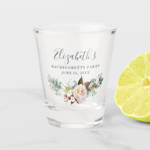 Waterverf Eucalyptus Green Bachelorette Party Shot Glas