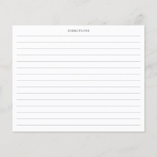 Waterverf Eucalyptus Green Foliage Recipcard (Achterkant)