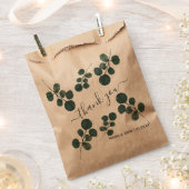 Waterverf Eucalyptus Green Hartelijk dank Bedankzakje (Geknipt)