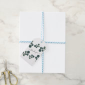 Waterverf Eucalyptus Green Hartelijk dank Cadeaulabel (Met Touw)