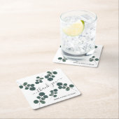 Waterverf Eucalyptus Green Hartelijk dank Kartonnen Onderzetters (Insitu)