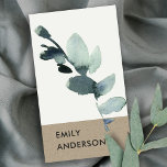 WATERVERF EUCALYPTUS GREEN KRAFT FOLIAGE BRANCH VISITEKAARTJE<br><div class="desc">Als u nog meer aanpassingen nodig hebt,  kunt u mij op yellowfebstudio@gmail.com vrij klikken.</div>