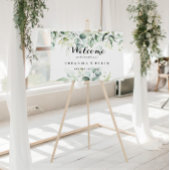 Waterverf Eucalyptus Green Weddenschap Welkom Poster