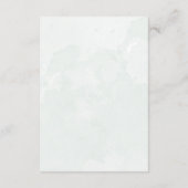 Waterverf - Eucalyptus Green Wedding - Gegevens Informatiekaartje (Achterkant)