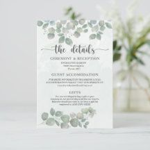 Waterverf - Eucalyptus Green Wedding - Gegevens
