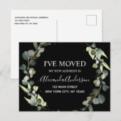 Waterverf Eucalyptus Greenery Aankondigingskaart (Voorkant / Achterkant)