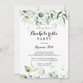 Waterverf Eucalyptus Greenery Bachelorette Kaart (Voorkant)