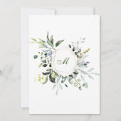 Waterverf Eucalyptus Greenery Brunch & Bubble Kaart (Achterkant)