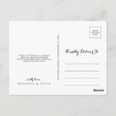 Waterverf Eucalyptus Greenery Dank u Briefkaart (Achterkant)