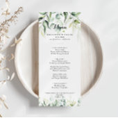 Waterverf Eucalyptus Greenery Dinner Menu