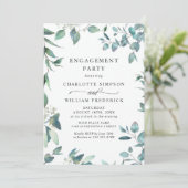 Waterverf Eucalyptus Greenery ENGAGTY Kaart (Staand voorkant)