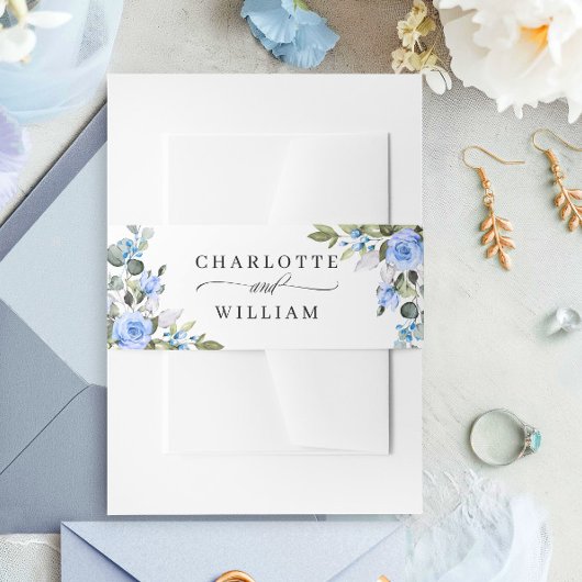 Waterverf Eucalyptus Greenery Floral Wedding Uitnodigingen Wikkel