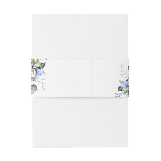 Waterverf Eucalyptus Greenery Floral Wedding Uitnodigingen Wikkel (Achterkant Voorbeeld)