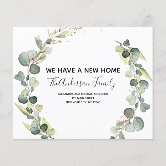 Waterverf Eucalyptus Greenery Flyer (Voorkant)