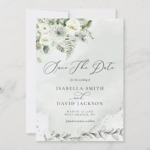 Waterverf Eucalyptus Greenery Foliage Botanical Save The Date