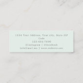 Waterverf Eucalyptus Greenery Gold Botanisch Mini Visitekaartje (Achterkant)