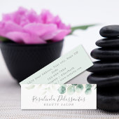 Waterverf Eucalyptus Greenery Gold Botanisch Mini Visitekaartje