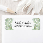 Waterverf Eucalyptus Greenery Gold Branches Etiket (Insitu)