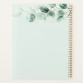 Waterverf Eucalyptus Greenery Gold Foliage Planner (Achterkant)