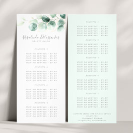 Waterverf Eucalyptus Greenery Gold Foliage Reclamekaart