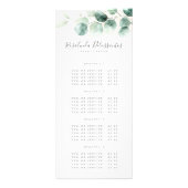 Waterverf Eucalyptus Greenery Gold Foliage Reclamekaart (Voorkant)