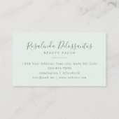 Waterverf Eucalyptus Greenery Gold Foliage Visitekaartje (Achterkant)