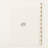 Waterverf Eucalyptus Greenery Gold Planner (Achterkant)