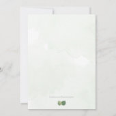 Waterverf: Eucalyptus Greenery + Gold Save The Date (Achterkant)