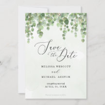 Waterverf: Eucalyptus Greenery + Gold