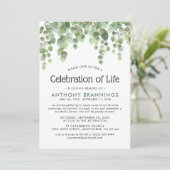 Waterverf Eucalyptus Greenery Kaart (Staand voorkant)