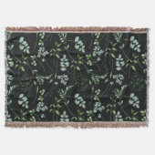 Waterverf Eucalyptus Greenery Leaves Deken (Voorkant)