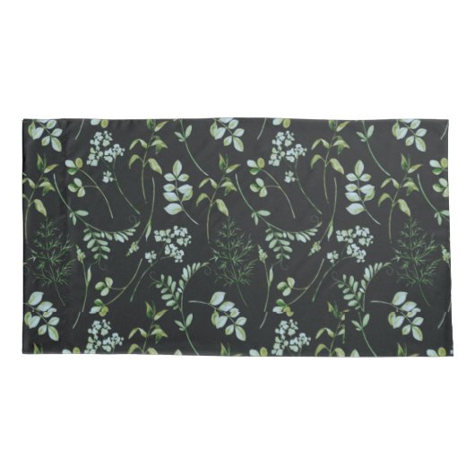 Waterverf Eucalyptus Greenery Leaves Kussensloop (Achterkant)