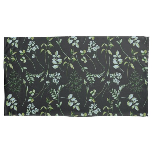 Waterverf Eucalyptus Greenery Leaves Kussensloop (Voorkant)