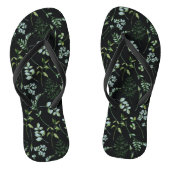 Waterverf Eucalyptus Greenery Leaves Teenslippers (Voetbed)