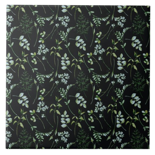 Waterverf Eucalyptus Greenery Leaves Tegeltje (Voorkant)